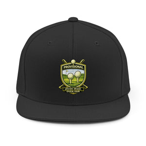 LWOP Provisional Crest Snapback Hat — Classic Golf Clubhouse Cap