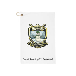 Golf Towel - The Snowman - Livin' Well Over Par